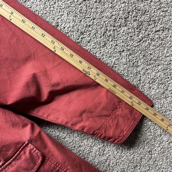 Vintage LL Bean Jacket Womens 2X Pink Barn Chore Coat Canvas Corduroy Collar 90s - Picture 5 of 12